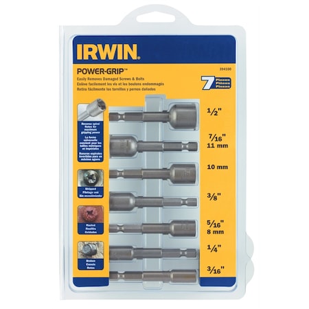 Hanson 7 Piece Power Grip Nut Buster Set 394100